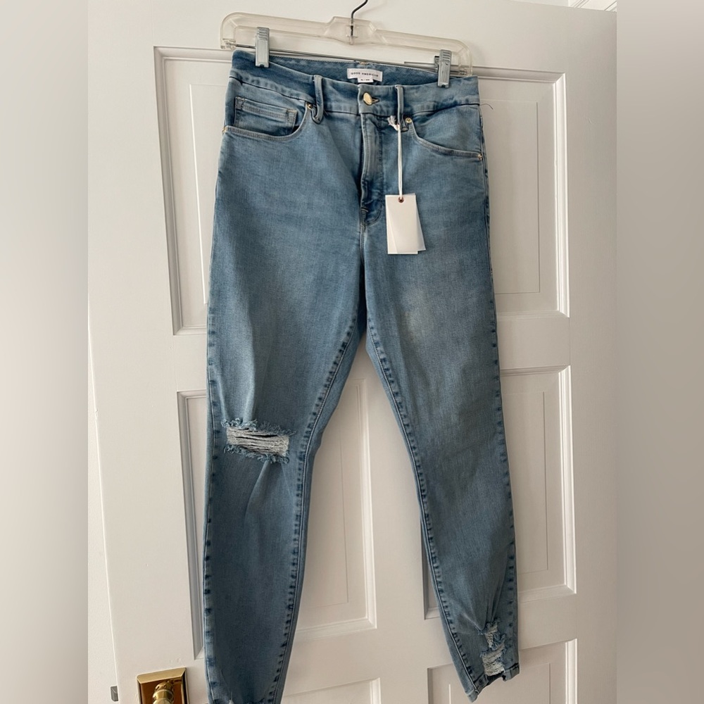 NWT Good American jeans + high waist + skinny jeans